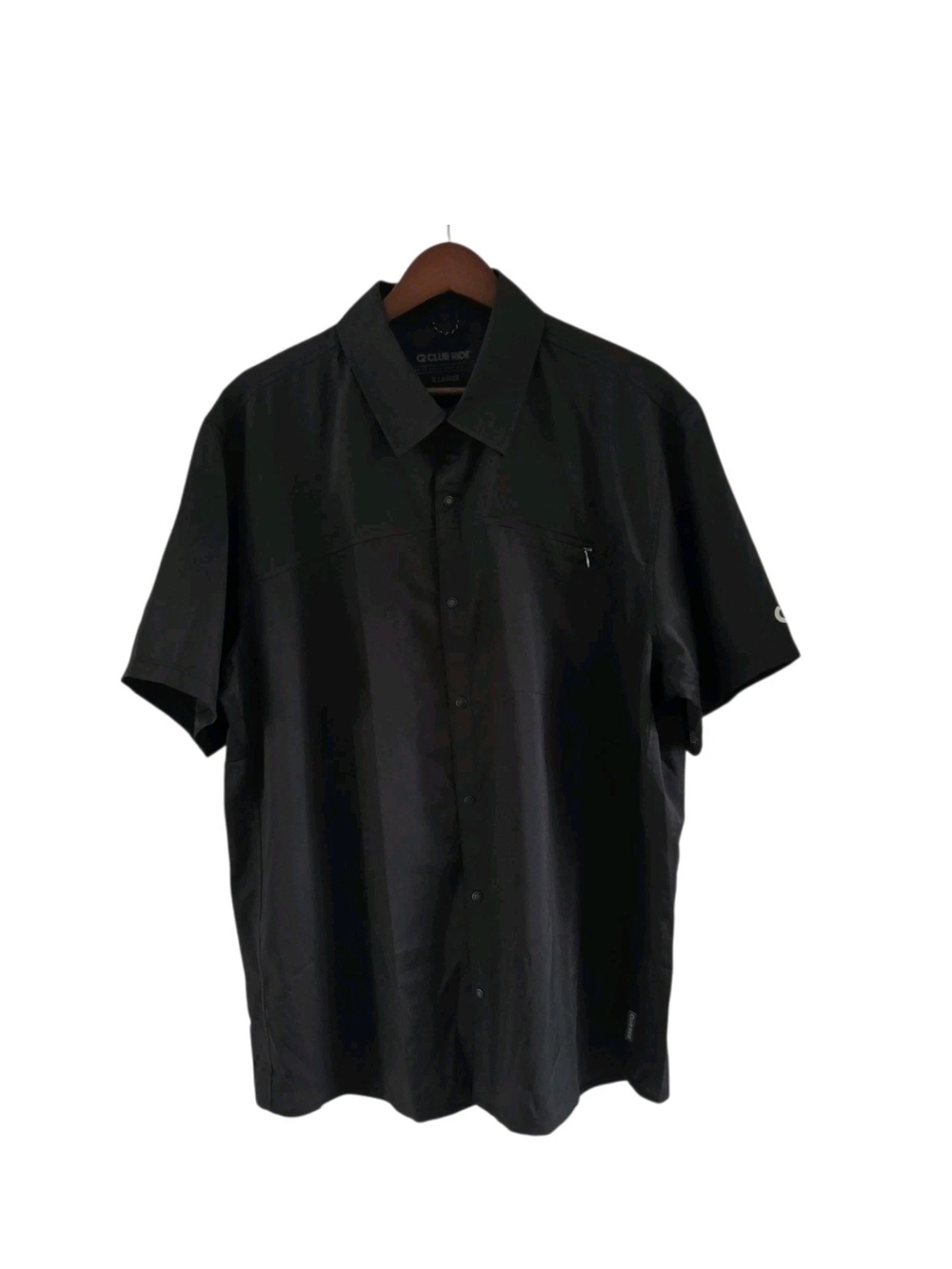 Club Ride Protocol Black Short Sleeve Cycling Shirt Top Mens Size XL
